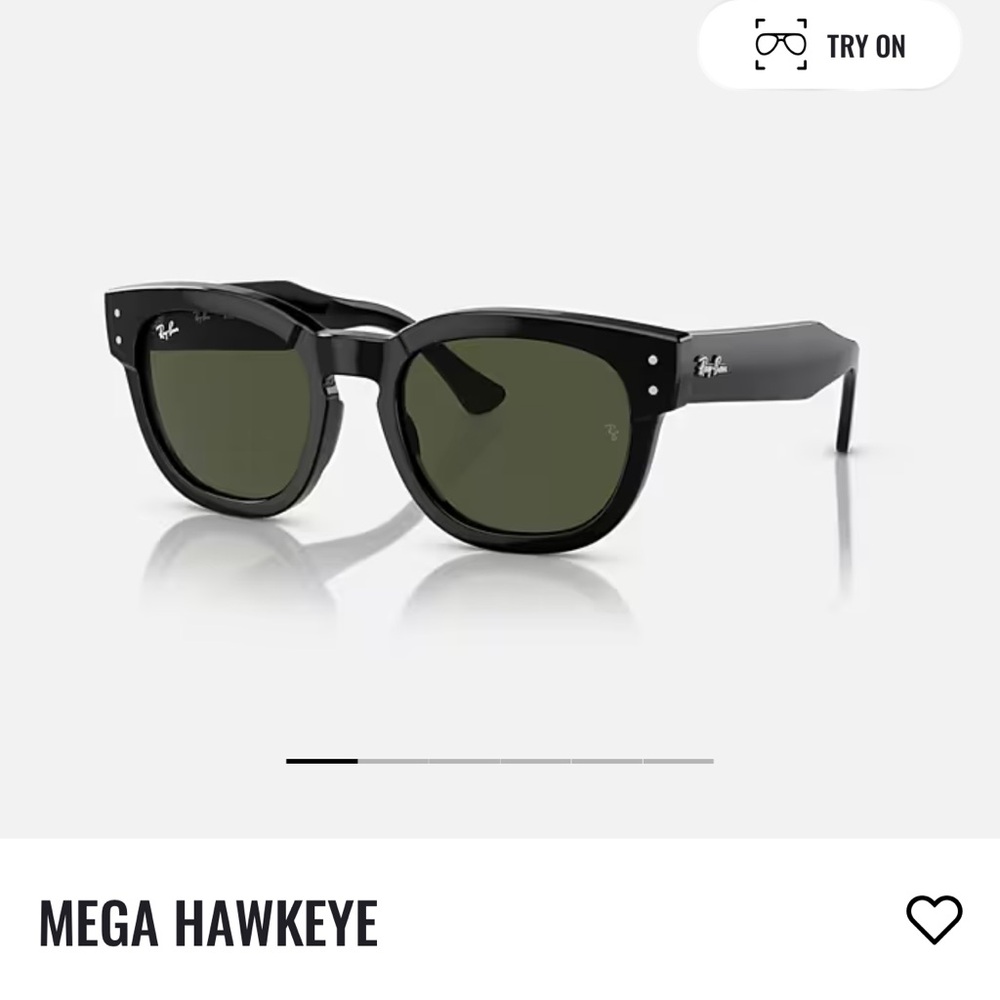 Ray-Ban Mega Hawkeye Black Sunglasses